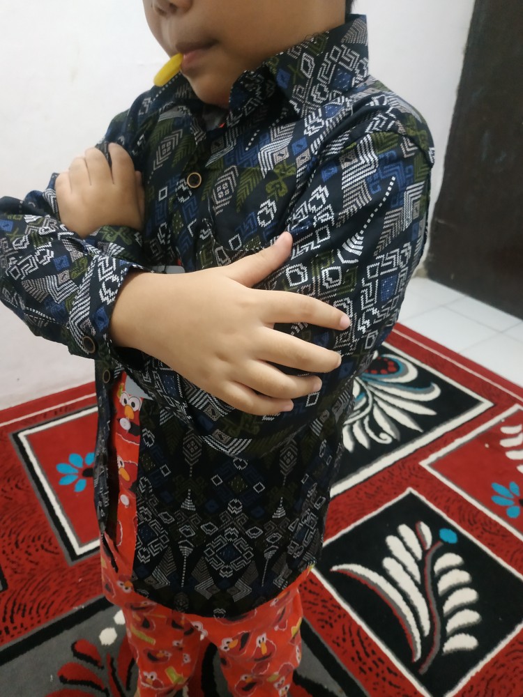 Baju Batik Anak Lengan Panjang Kemeja Batik Anak Batik Anak Baru