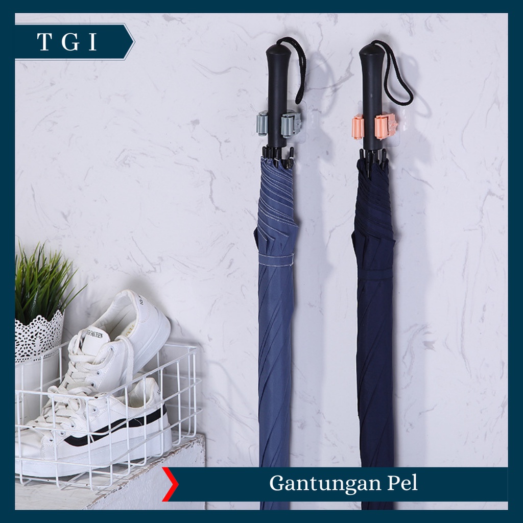 TGI - PENJEPIT GANTUNGAN SAPU PEL DI DINDING / MOP HOLDER / MOP BROOM HOLDER / GANTUNGAN SERBAGUNA