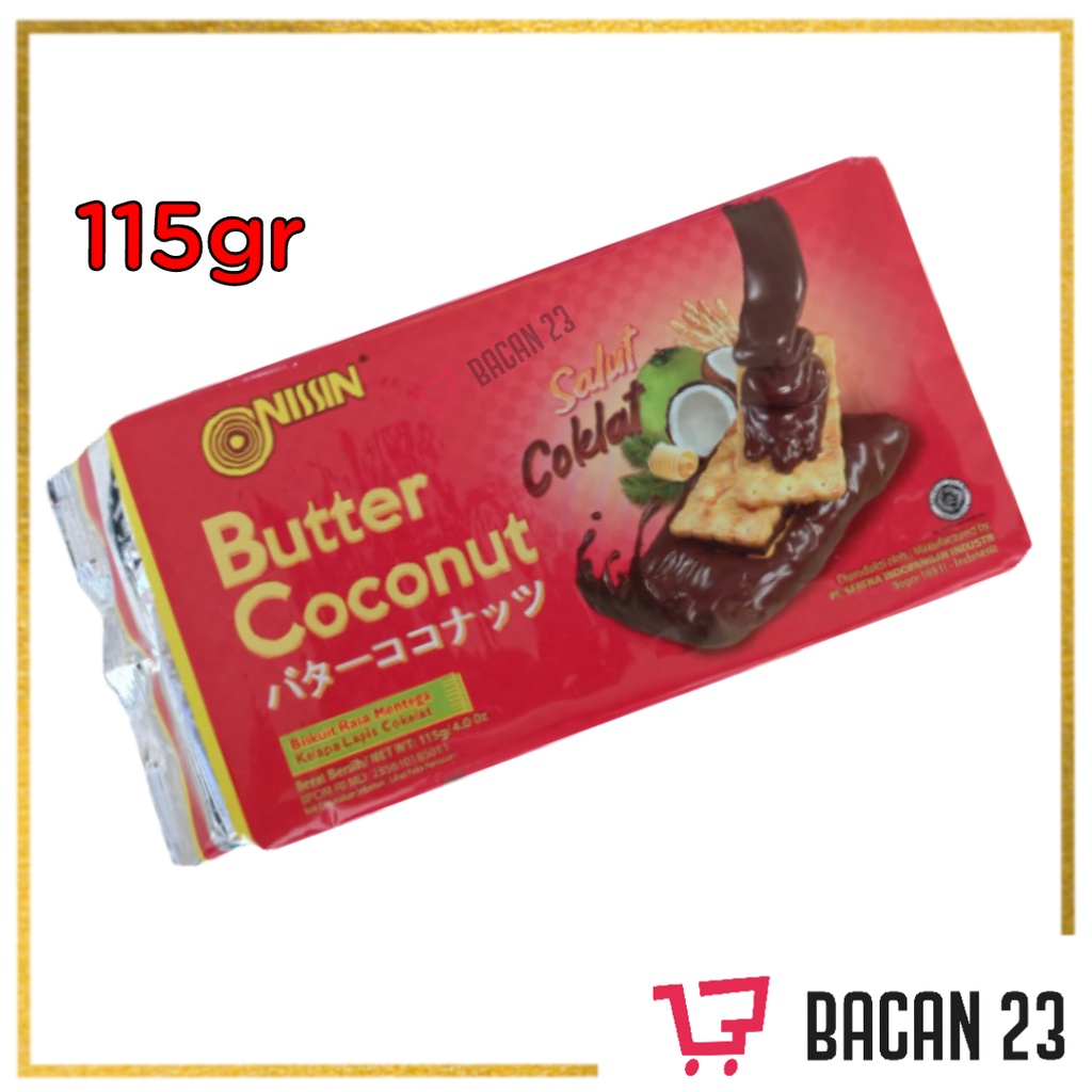 Jual Nissin Butter Coconut Chocolate Gr Biskuit Mentega Cokelat