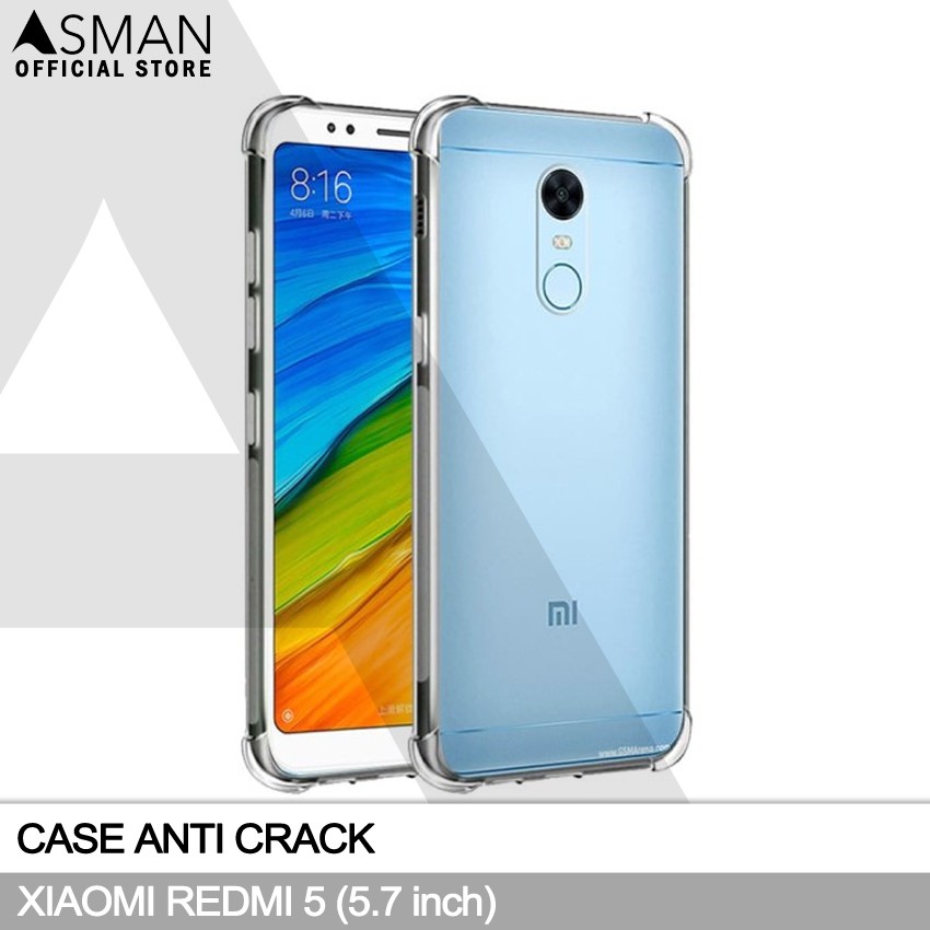 Anti Crack Xiaomi Redmi 5 (5.7&quot;) | Soft Case Anti Bentur - Clear
