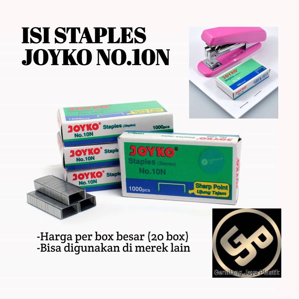 1 box 20 pcs Isi Staples Joyko/Isi Staples No10 Joyko