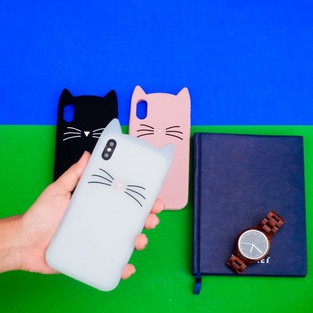 SOFTCASE CAT RUBBER CASE OPPO VIVO XIAOMI