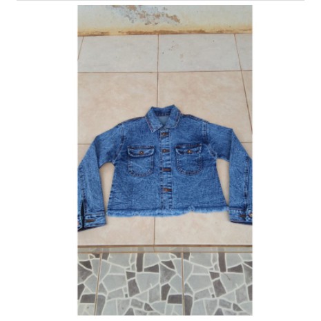 Croptee jaket jeans snow Terbaru Rekomendasi Influencer