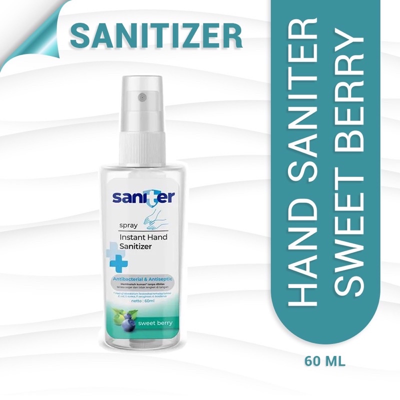 Saniter Hand Sanitizer Spray Sweet Berry 60ML 60 ml original