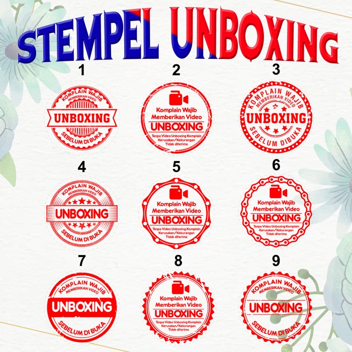 

Unik Stempel Video Unboxing Promo