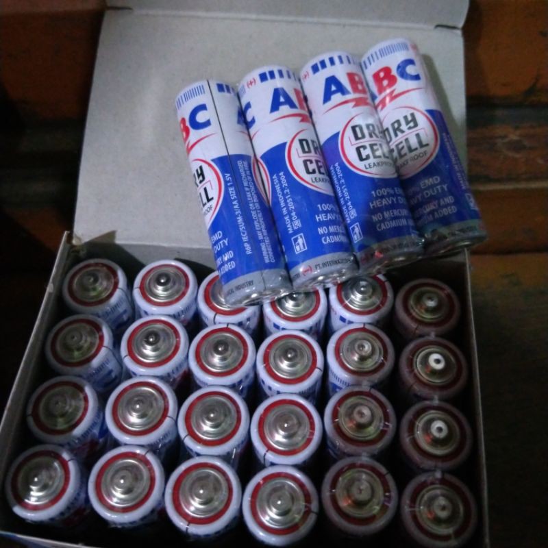 Baterai ABC ukuran AA 1,5 Voltw