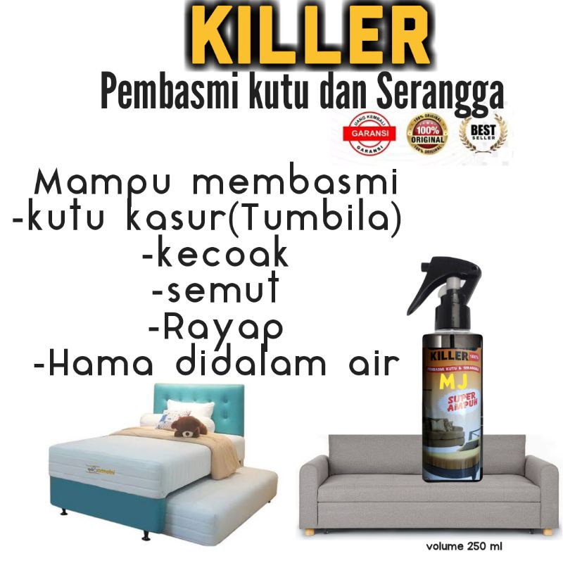 Anti kutu Kasur/sofa/Mj bed bugs killer 250 mil