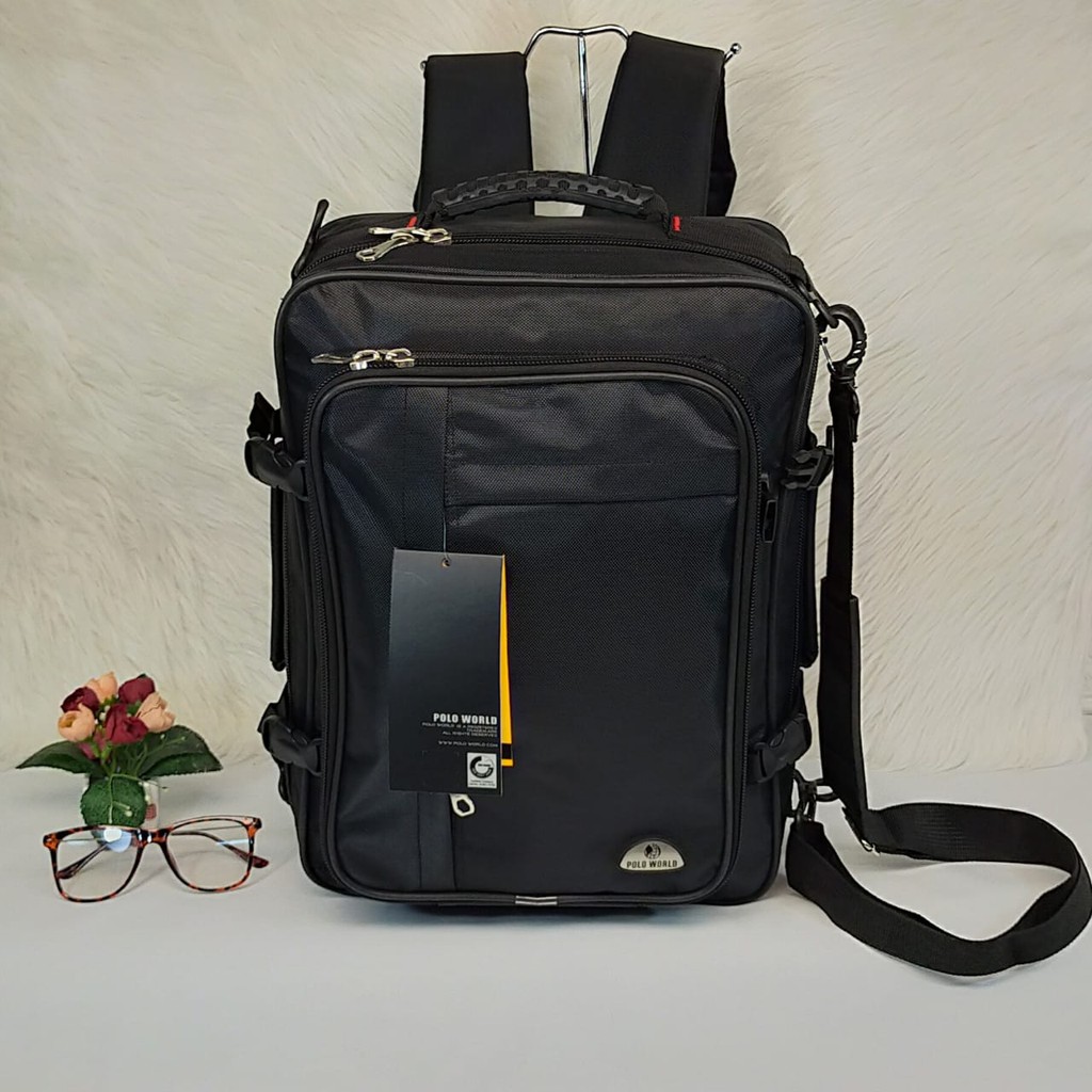 TAS RANSEL 3 in 1 3 Dimensi Tas Ransel Pria BACKPACK SLEMPANG DAN TENTENG IJ 017