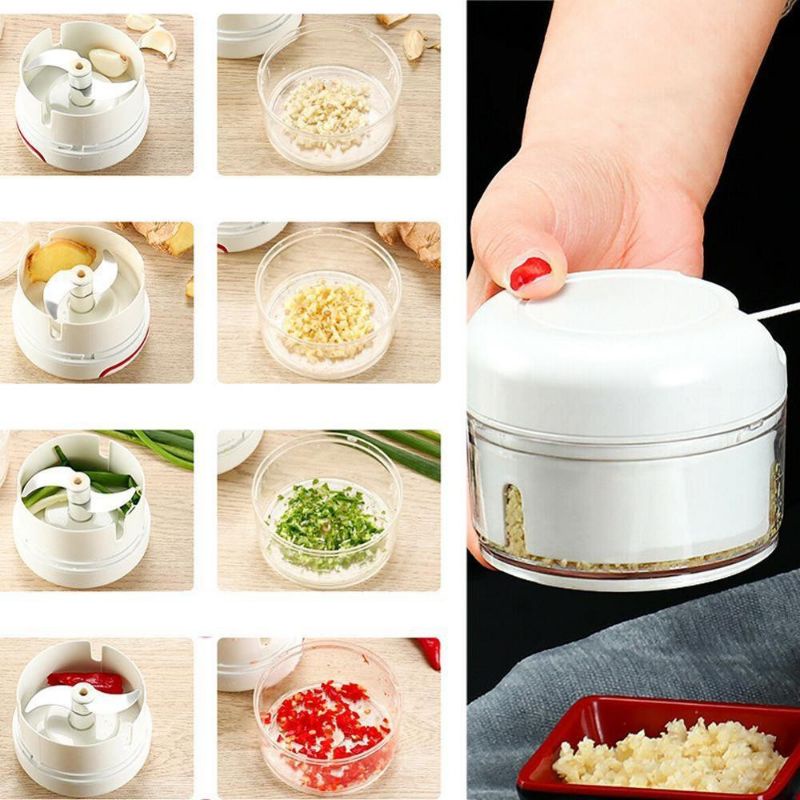 [BISA COD] Mini Food Chopper / Blender Tarik Tangan Manual / Speedy Chopper / Alat Pemotong