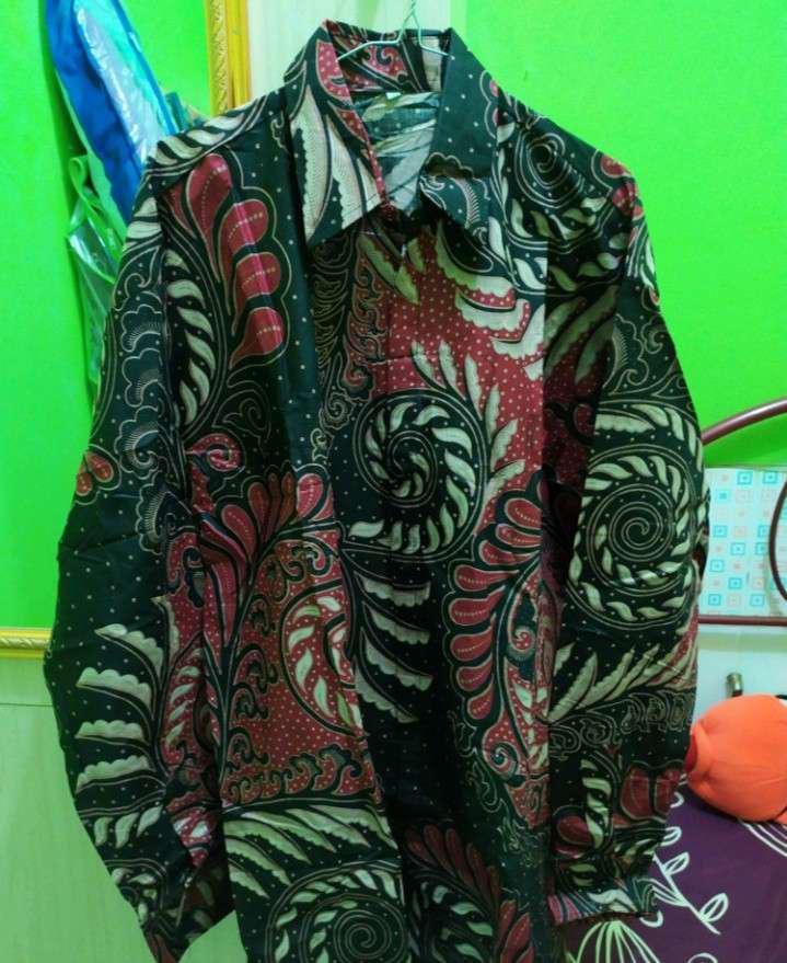 Baju Batik Lengan Panjang Kemeja Batik Solo Premium Slimfit  Modern Pria Batik Aluna Asd-027