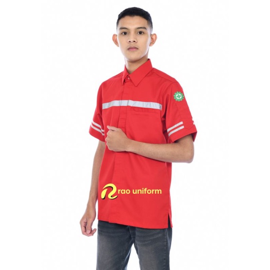 Atasan wearpack tangan panjang pendek#baju safety custom bordir#kemeja wearpack#baju seragam tambang tambah bordir