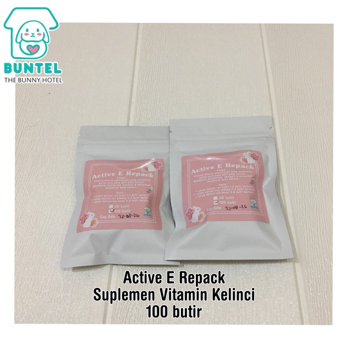 S20Ds1 Wooly Active E Vitamin Pencernaan Kelinci Repack 50 / 100 Butir - 10 Butir 20Q1Qs