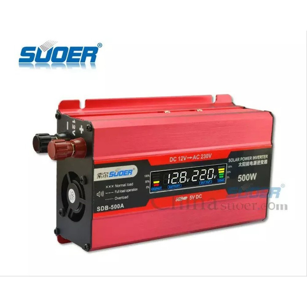 SUOER INVERTER 500WATT WITH LCD DISPLAY SDB - 500A