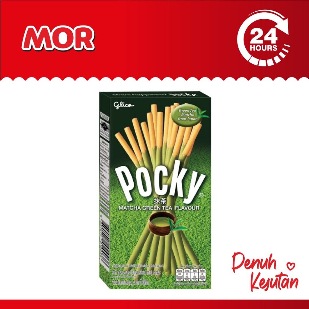 

POCKY Matcha Green Tea Stik Biskuit Salut Teh Macha 33 gr