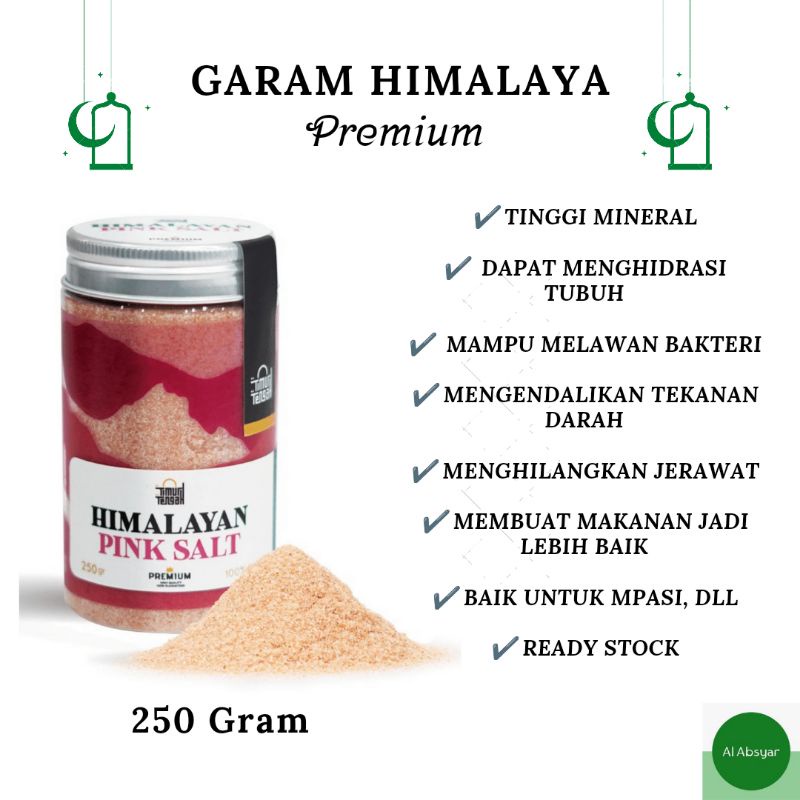 

Garam Himalaya 250 gram Premium Timur Tengah Himalayan Pink Salt Pure Original Sea Salt Garam Himalaya Murah Garam Pink Untuk Obat Tinggi Mineral Garam MPASI Garam Kesehatan Kaya Manfaat Garam Dapur Murah