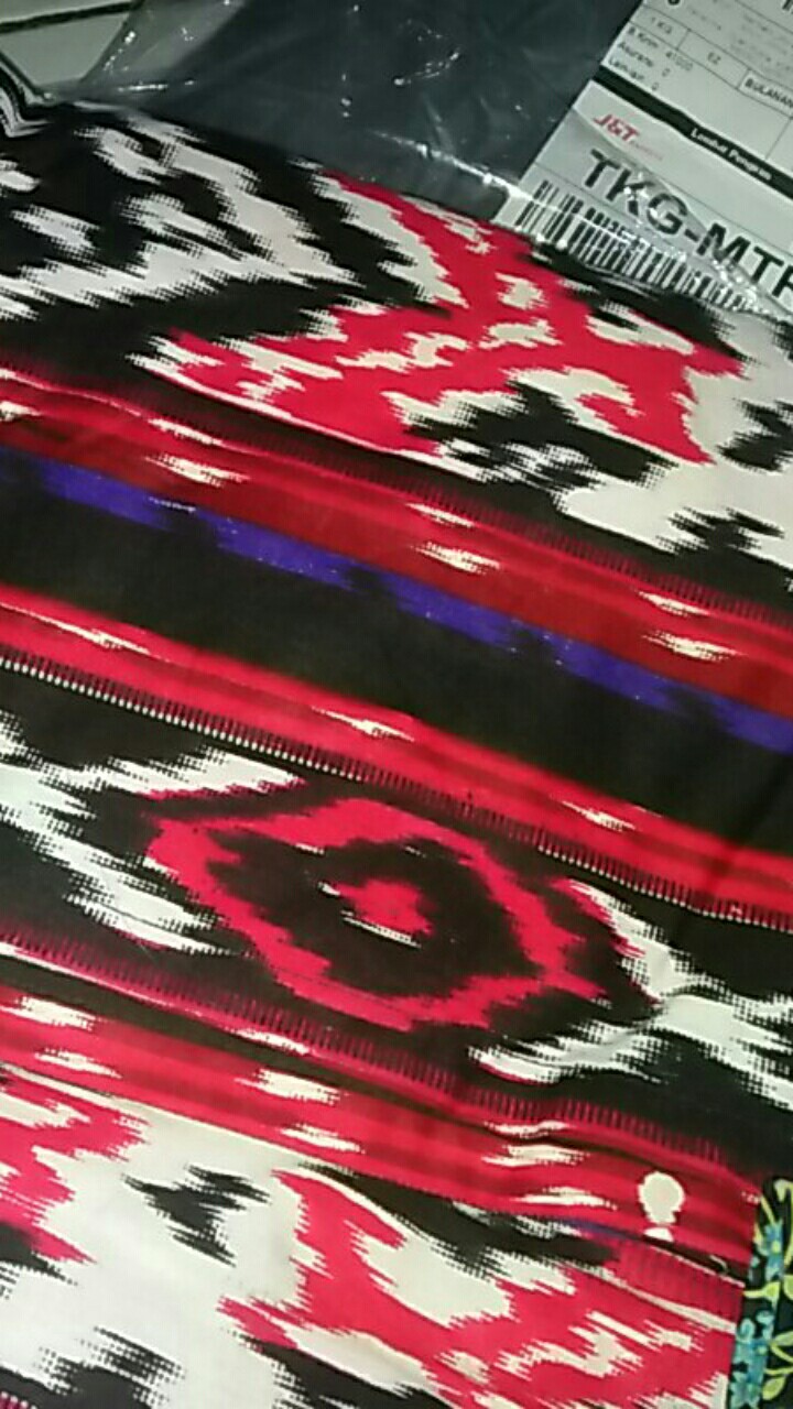 Long Vest Motif Tenun Aserehe Outer Batik Wanita Casual Formal Kantoran Katun Halus Songket