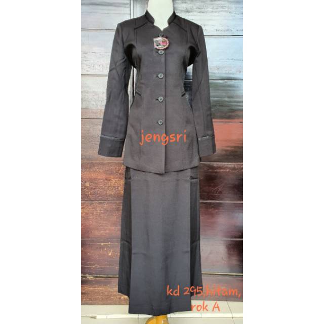 blazer kerja warna hitam seragam kerja kantor blazer kerah sanghai blazer set rok A blazer kp