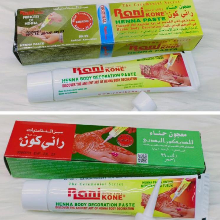 zypt [ ecer ] rani kone big besar satuan rk-99 henna Flash Sale
