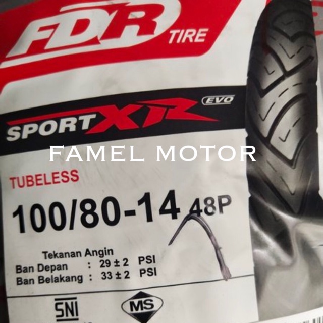 BAN FDR SPORT XR EVO 100/80-14