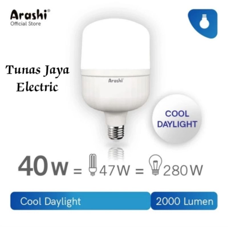 ARASHI Lampu LED T Force 40 Watt CDL (GARANSI 1 Tahun)