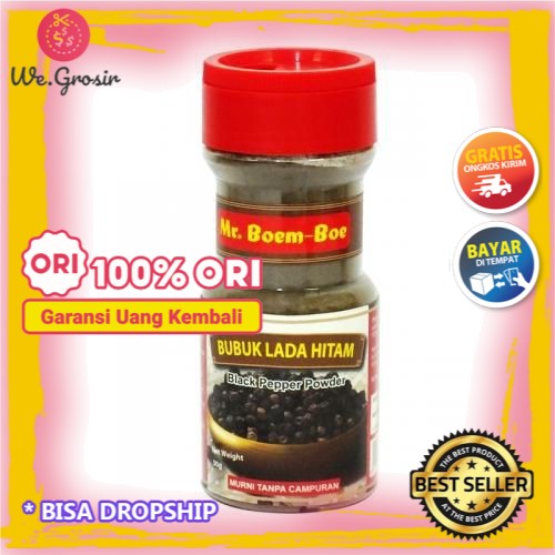 

BUBUK LADA HITAM MURNI 50GR / BLACK PEPPER POWDER - MR. BOEMBOE