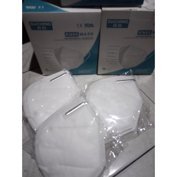 Masker KN 95 1Box 20 Pcs TERMURAH Kawat luar