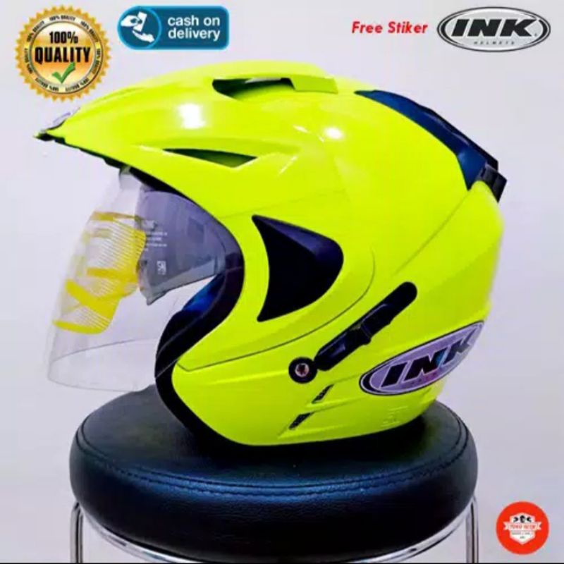 new product helm ink double visor merk fny garansi termurah emboss sni terlaris