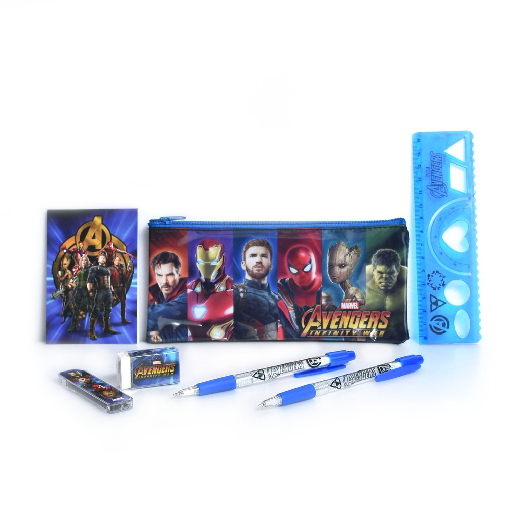 

Marvel Avengers Mechanical Value Pack Mixed AV-WMSST701 Paket alat tulis set anak sekolah karakter Marvel