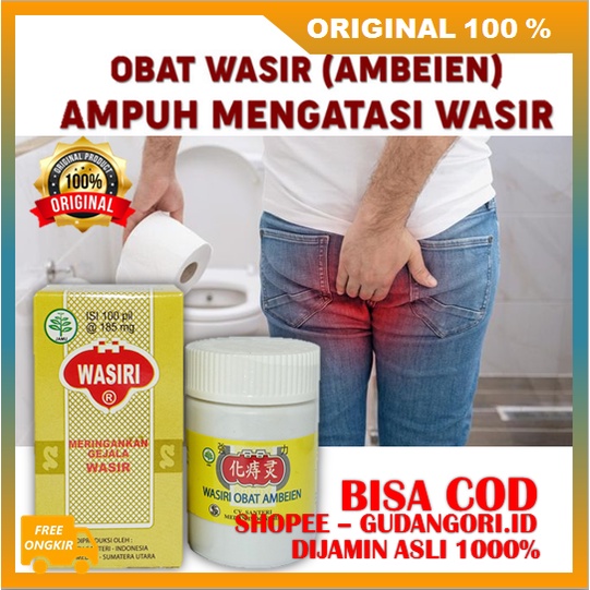 Wasiri Obat Herbal Atasi Wasir Dan BAB Berdarah Ampuh Isi 100 Pil BPOM ORIGINAL