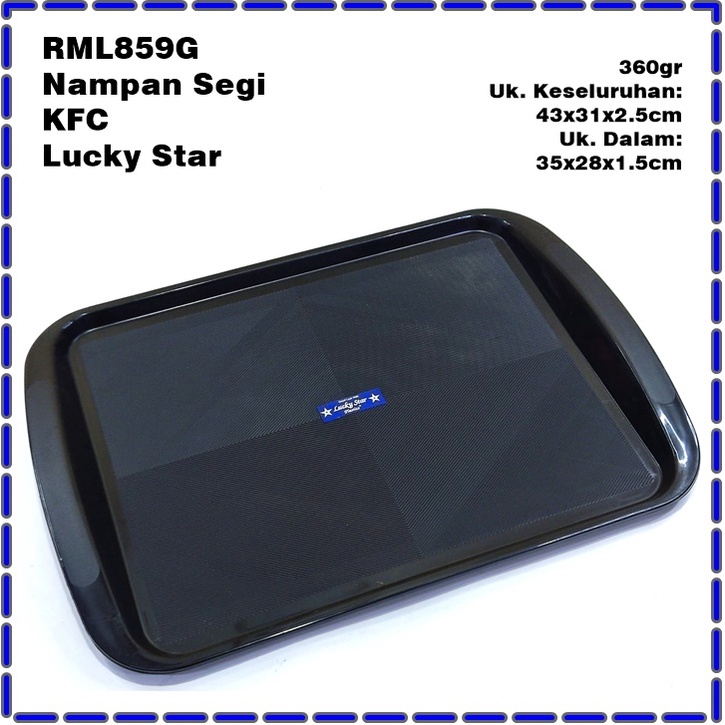 RML859G Nampan/Tatakan Gelas dan Piring Segi KFC Lucky Star