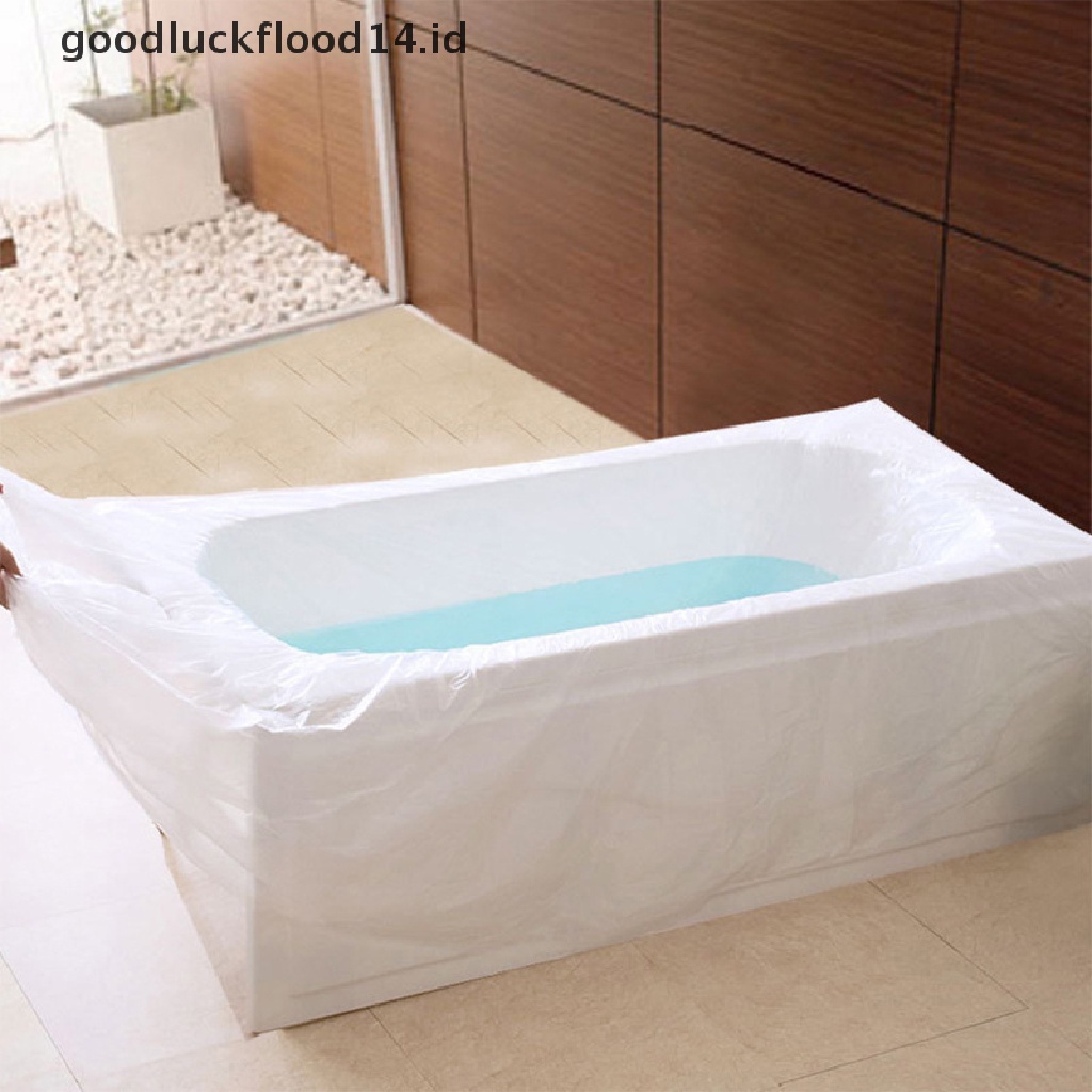 [OOID] Travel Portable Disposable Bathtub Cover Bag Tub Film Hotel Health Clean Bath ID