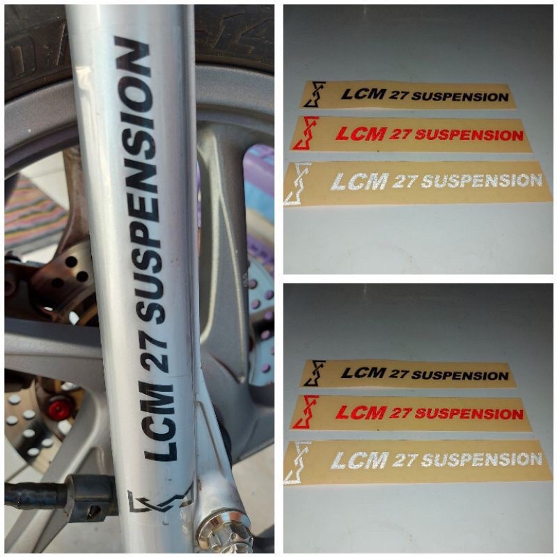 

Sticker LCM 27 SUSPENSION Stiker shockbreaker