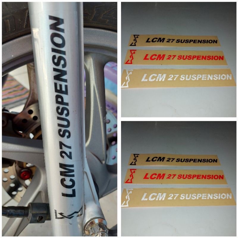 Sticker LCM 27 SUSPENSION Stiker shockbreaker