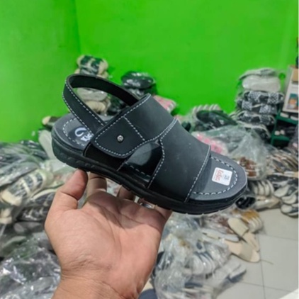 (Ukuran 28-32) Sandal Anak Laki Laki Tali Belakang Slop on Lucu Kekinian Sendal Anak Cowok Lanang 2023