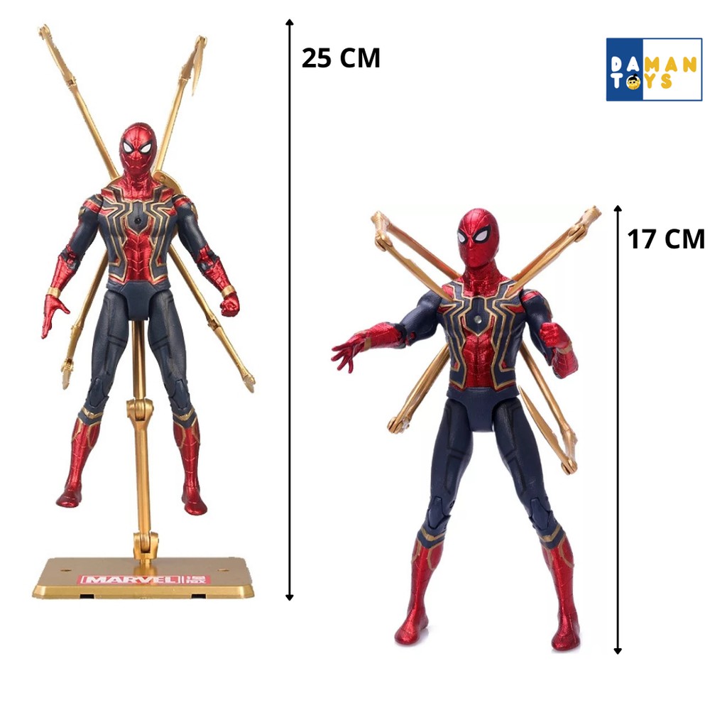 Action Figure Iron Spider Spiderman avengers Infinity War, Mainan Super Hero