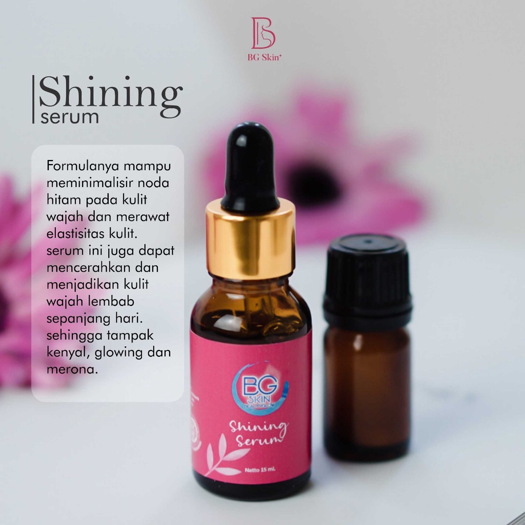 Serum Shining BG Skincare PAKET GLOWING BEAUTY SKINCARE BG BEAUTY GLOW DAY CREAM LUXURY || NIGHT CRE
