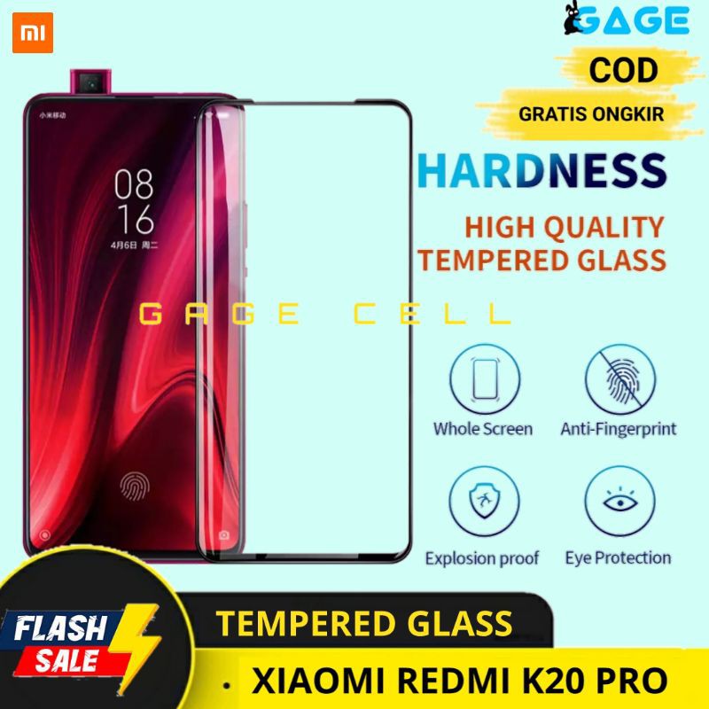 PREMIUM TEMPERED GLASS FULL LAYAR TG ANTI GORES KACA XIAOMI REDMI K20 PRO K20PRO SCREEN PROTECTOR