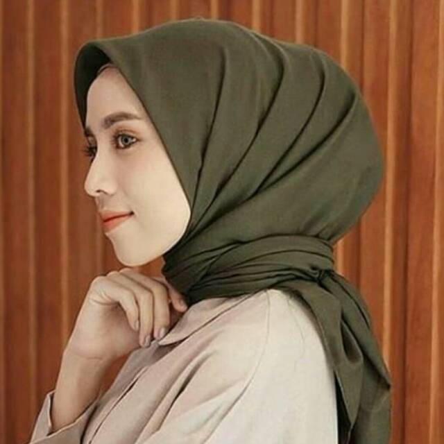 [ADA HITAM] SEGI EMPAT BASIC VOAL KATUN UMAMA JAHIT TEPI