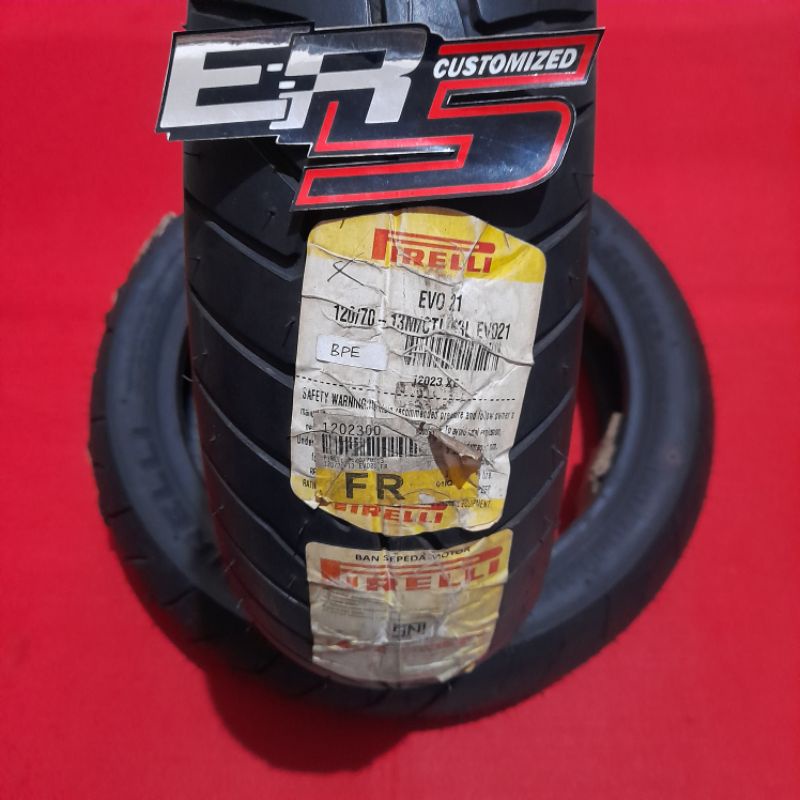 Ban pireli pirelli evo 21 120/70 ring 13