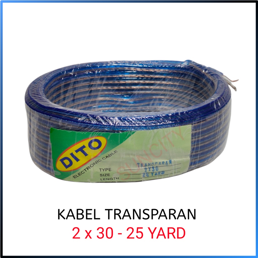 DITO Kabel Transparan 2 x 30 - 25 Yard