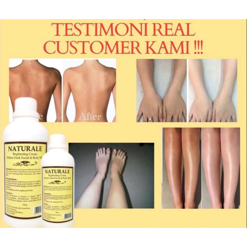 NATURALE BRIGHTENING BODY CREAM/BLEACHING NATURALE/KRIM PEMUTIH BADAN