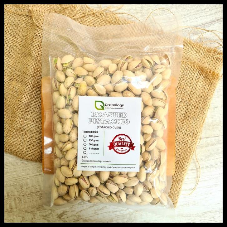 

DISKON TERBATAS !!! ROASTED PISTACHIO / KACANG PISTACHIO OVEN (500 GRAM) BY GRANOLOGY TERLARIS