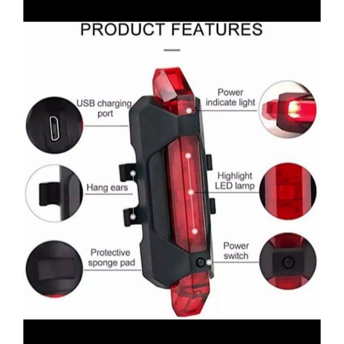 Lampu Belakang Sepeda BS-216