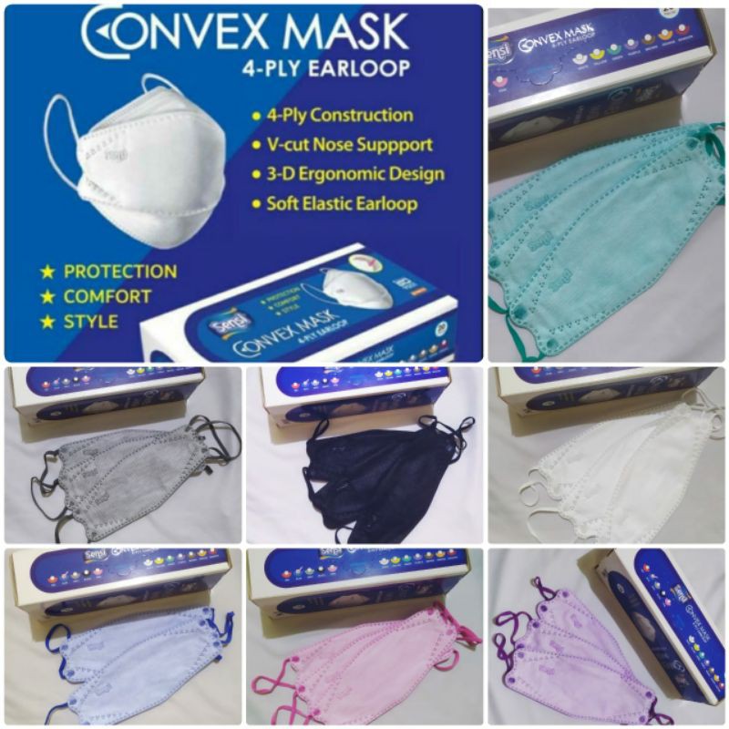 [COD] Masker Convex Sensi 4Ply Original Eceran / Convex Mask Sensi / Masker KF94 Sensi Original