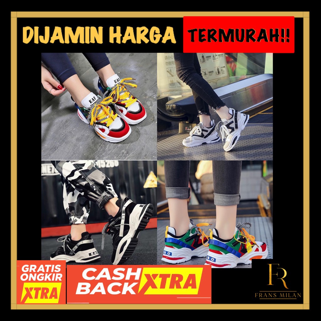 FRANS Sepatu Sneakers Wanita Import Korea - Sneakers Import Original Korea Style 1902