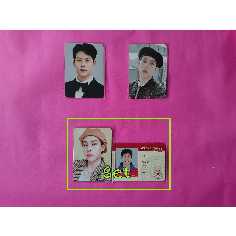 Monsta X Jooheon Photocard PC 6th Gen Kit MX University OOAK One Of A Kind