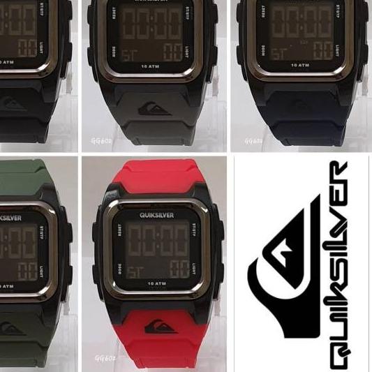 ♠ Jam Tangan Pria Quiksilver Digital Segi Kotak ★