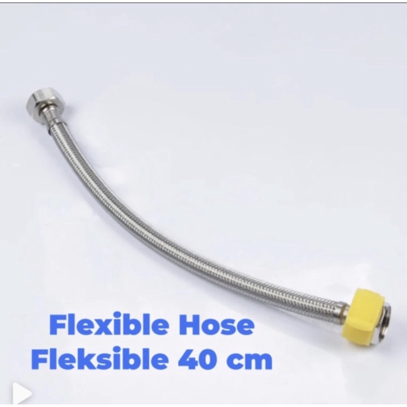 SPEC Selang Fleksible Flexible Hose Anyam 40 Cm / Selang Air Wastafel