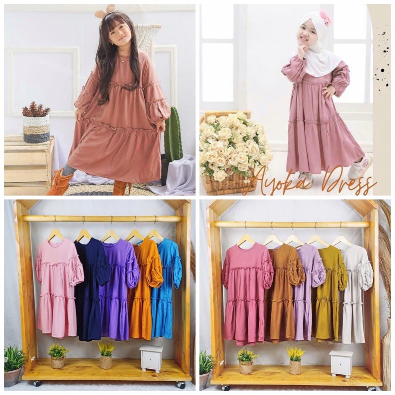 [NEW] Ayoka Dress | Dress Anak | Gamis Anak