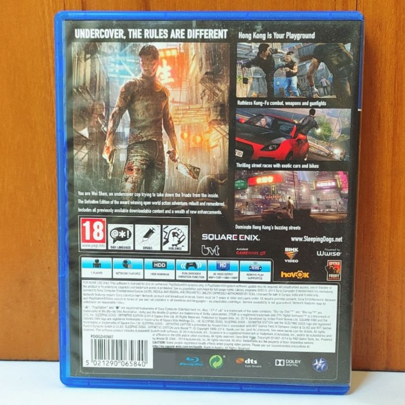 Sleeping Dogs PS4 Definitive Edition Kaset Sleeping Dog Playstation PS 4 5 Sleepings Sleping Sleepingdogs CD BD Game Games PS4 PS5 watch sleepingdog